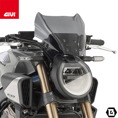 GIVI 1173S スクリーン スモーク/HONDA CB1000R / HONDA CB 650 R / YAMAHA MT-09 / YAMAHA MT-09 SP / YAMAHA MT-07他専用