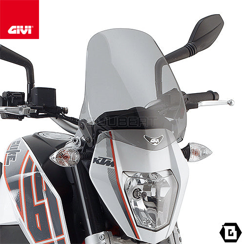 GIVI 245A スクリーン スモーク/YAMAHA MT-03 660cc / SUZUKI GSR 600 / KTM 690 デューク専用