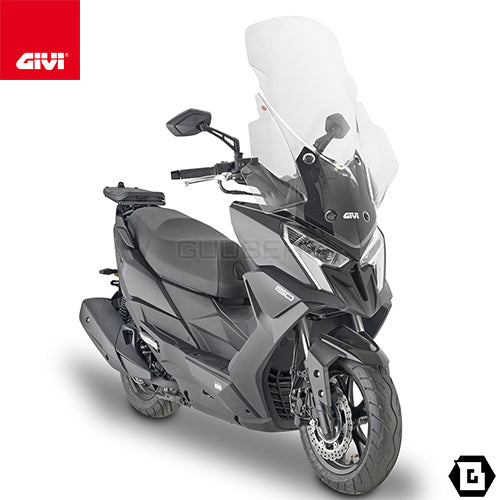 GIVI 6121DT スクリーン クリア 大型ウインドシールド(別売取付キット必要)|KYMCO ディンク R 150 TUNNEL / FLAT 対応
