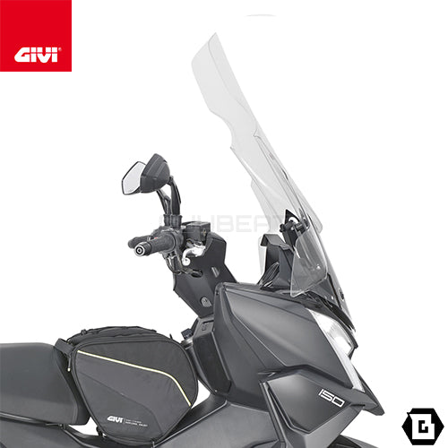 GIVI 6121DT スクリーン クリア 大型ウインドシールド(別売取付キット必要)|KYMCO ディンク R 150 TUNNEL / FLAT 対応