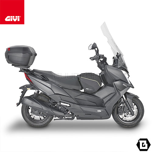 GIVI 6121DT スクリーン クリア 大型ウインドシールド(別売取付キット必要)|KYMCO ディンク R 150 TUNNEL / FLAT 対応
