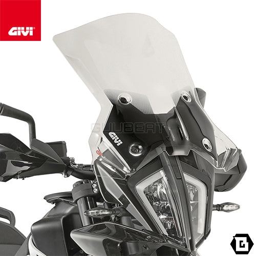 GIVI 7710DT スクリーン クリア/KTM 890 アドベンチャー / KTM 790 アドベンチャー / KTM 790 アドベンチャー R他専用
