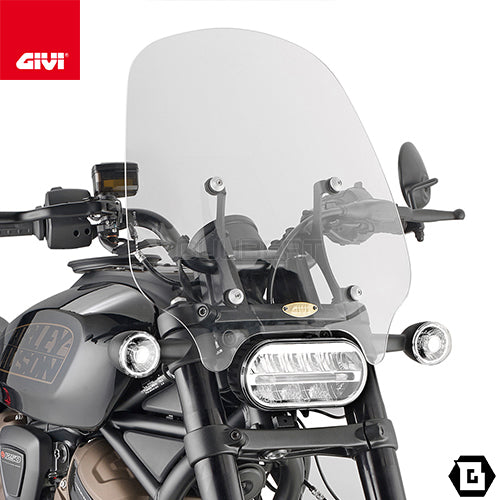 GIVI 8401A スクリーン クリア/HARLEY DAVIDSON スポーツスター S 1250専用