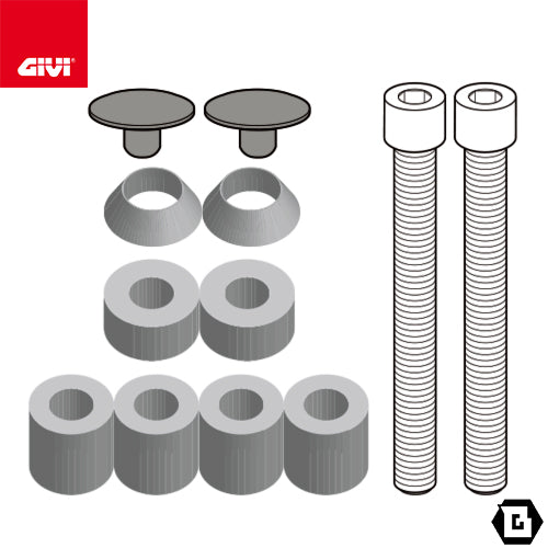 GIVI 8719KIT 取付キット サイドケースホルダー用/BENELLI TRK 702 / BENELLI TRK 702 X専用