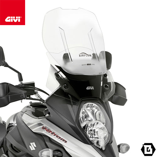 GIVI AF3112B スクリーン Airflow スライド 可変式 クリア/SUZUKI Vストローム 650専用