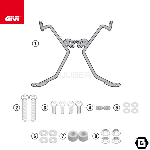 GIVI AL1160A 取付キット スクリーン用 フィッティングキット/HONDA レブル500専用