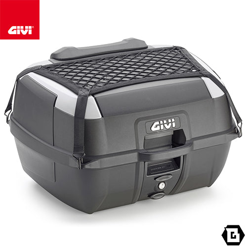 GIVI B45+ トップケース MONOLOCKタイプ 45L容量 伸縮ネット・バックレスト・ベースプレート付属 ブラック