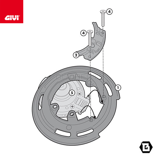 GIVI BF22 タンクロック アタッチメント/BMW R 1200 GS / BMW R 1200 GS ADVENTURE / BMW R 1200 NINE T専用