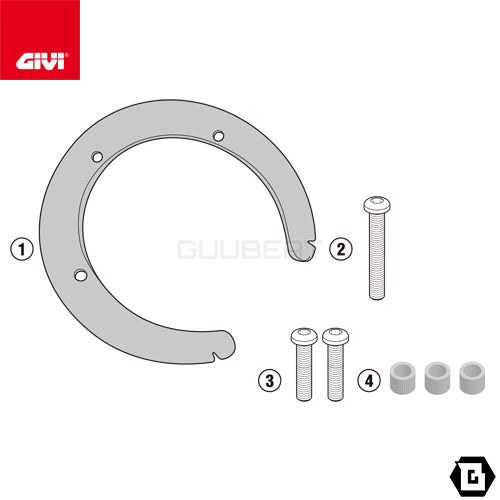 GIVI BF52 タンクロック アタッチメント/KAWASAKI Z 750専用
