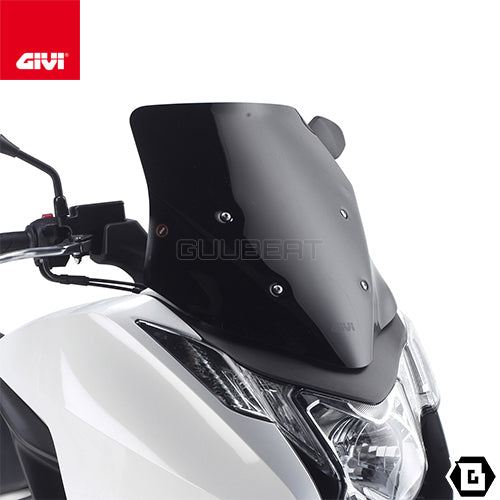 GIVI D1109B スポーツスクリーン ブラック/HONDA インテグラ専用