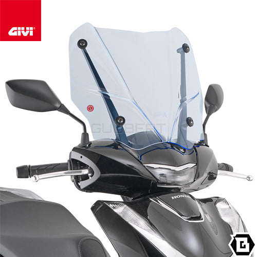 GIVI D1181BL スクリーン ICE ブルー/HONDA SH350 / HONDA SH150専用