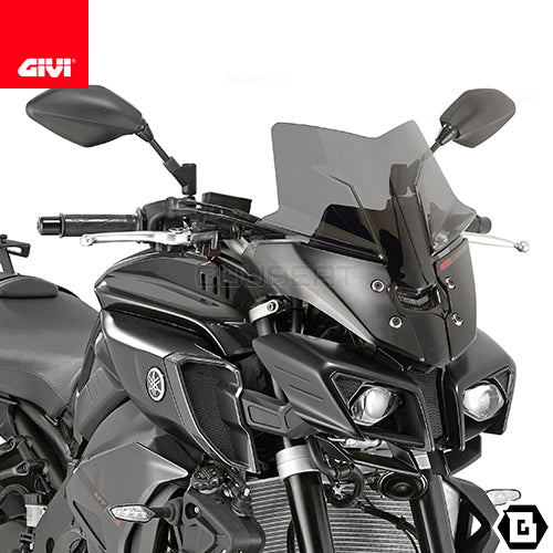 GIVI D2129B スポーツスクリーン ブラック/YAMAHA MT-10専用
