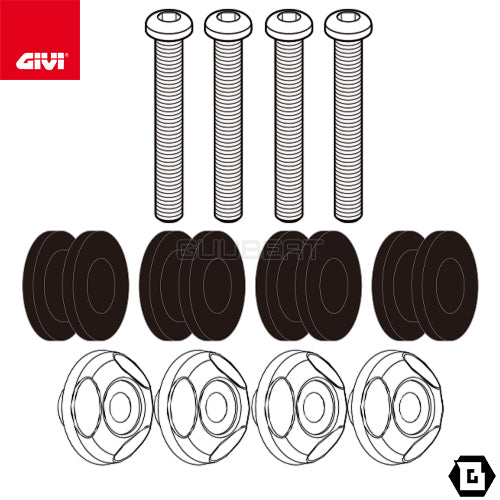 GIVI D2153KIT フィッティングキット ステー スクリーン用/YAMAHA NMAX 155 / YAMAHA NMAX 125専用