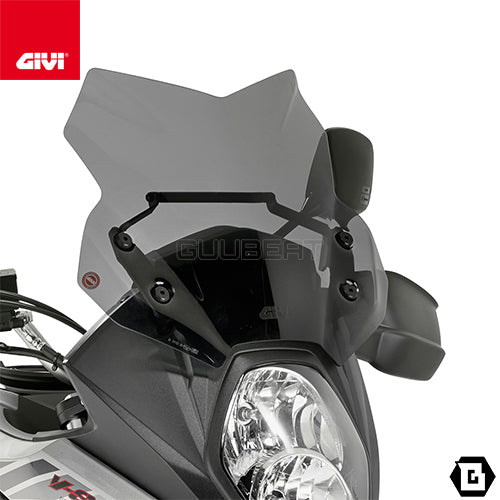GIVI D3112B スポーツスクリーン ブラック/SUZUKI Vストローム 650専用