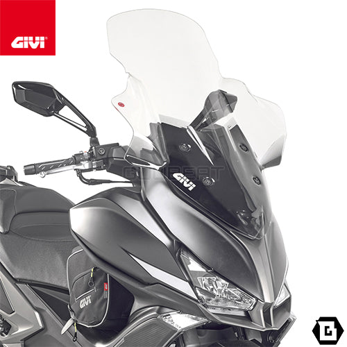 GIVI D6104ST スクリーン クリア/KYMCO エキサイティング S400I TCS / KYMCO エキサイティング S 400I他専用