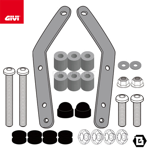 GIVI D6121KIT フィッティングキット ステー スクリーン用/KYMCO ディンク R 150 TUNNEL / FLAT他専用