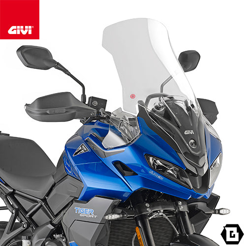 GIVI D6421ST スクリーン クリア/TRIUMPH タイガースポーツ 800 / TRIUMPH タイガースポーツ 660専用