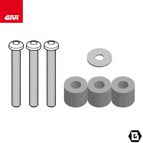 GIVI D6428KIT フィッティングキット ステー スクリーン用/TRIUMPH タイガースポーツ 800専用