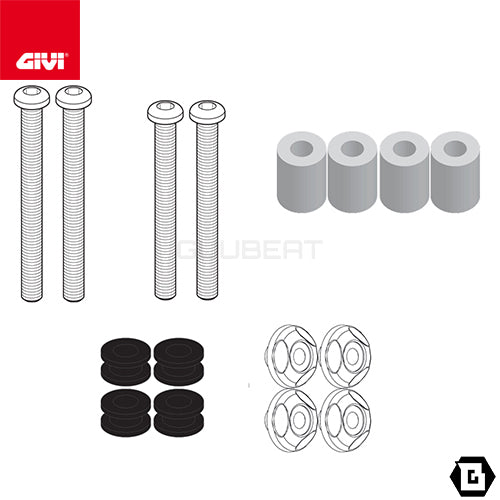 GIVI D7056KIT フィッティングキット ステー スクリーン用/SYM クルージム 300専用