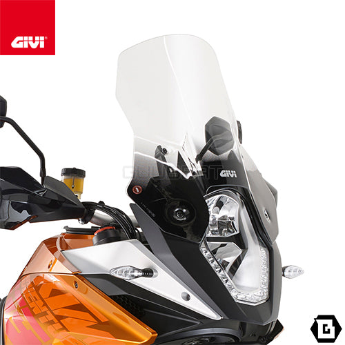 GIVI D7703ST スクリーン クリア/KTM 1190 アドベンチャー / KTM 1190 アドベンチャー R / KTM 1090 アドベンチャー他専用