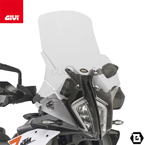 GIVI D7716ST スクリーン クリア/KTM 890 アドベンチャー / KTM 790 アドベンチャー / KTM 890 SMT専用