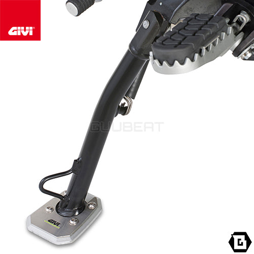 GIVI ES1111 サイドスタンドプレート シルバー/HONDA NC750S / NC750S DCT / HONDA NC750X / HONDA NC750X / NC750X DCT他専用