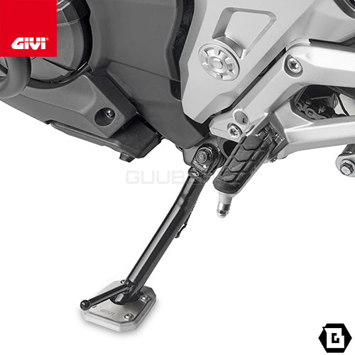 GIVI ES1192 サイドスタンドプレート シルバー/HONDA NC750X専用