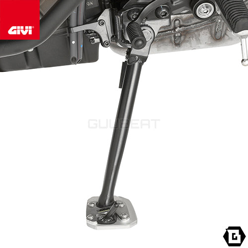 GIVI ES2130 サイドスタンドプレート シルバー/YAMAHA トレーサー 700 GT / YAMAHA トレーサー 700専用