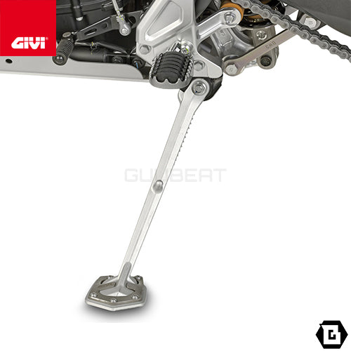 GIVI ES2145 サイドスタンドプレート シルバー/YAMAHA テネレ 700 / YAMAHA テネレ 700 ワールドレイド専用