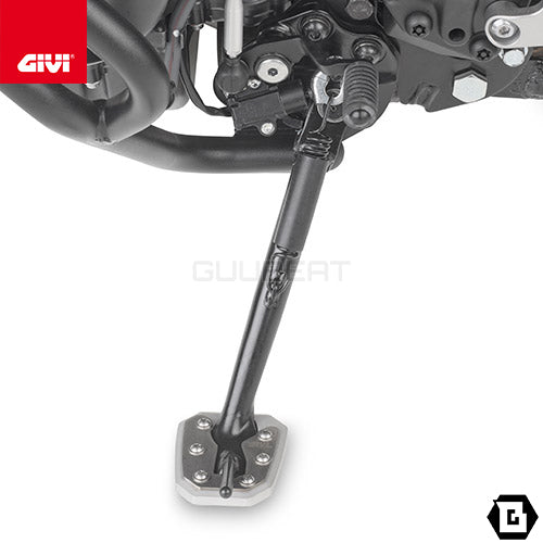 GIVI ES2159 サイドスタンドプレート シルバー/YAMAHA トレーサー 9 / YAMAHA トレーサー 9 GT他専用