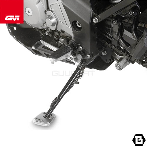 GIVI ES3101 サイドスタンドプレート シルバー/SUZUKI Vストローム 650 / SUZUKI Vストローム 650 L2-L3-L4-L5-L6専用