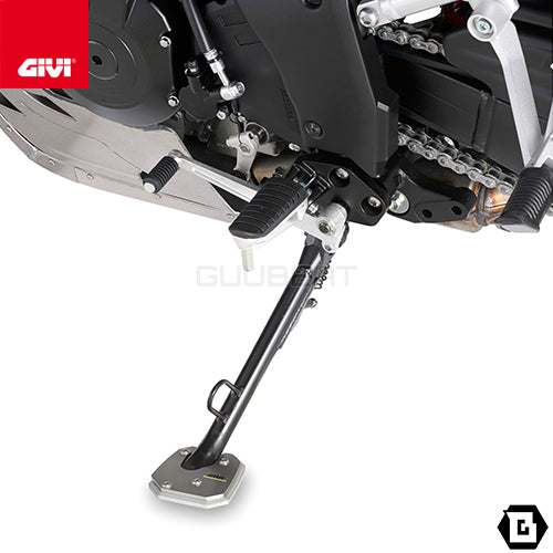 GIVI ES3105 サイドスタンドプレート シルバー/SUZUKI Vストローム 1050 / SUZUKI Vストローム 1050 SE他専用