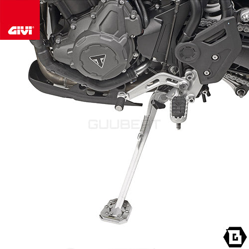 GIVI ES6415 サイドスタンドプレート シルバー/TRIUMPH タイガー 900専用