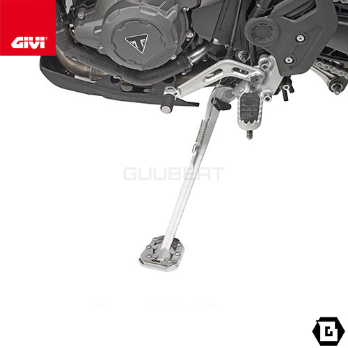 GIVI ES6422 サイドスタンドプレート シルバー/TRIUMPH タイガー 1200 GT / TRIUMPH タイガー 1200 GT PRO専用
