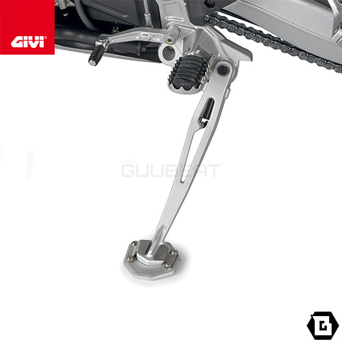GIVI ES6710 サイドスタンドプレート シルバー/APRILIA トゥアレグ 660 ラリー / APRILIA トゥアレグ 660専用