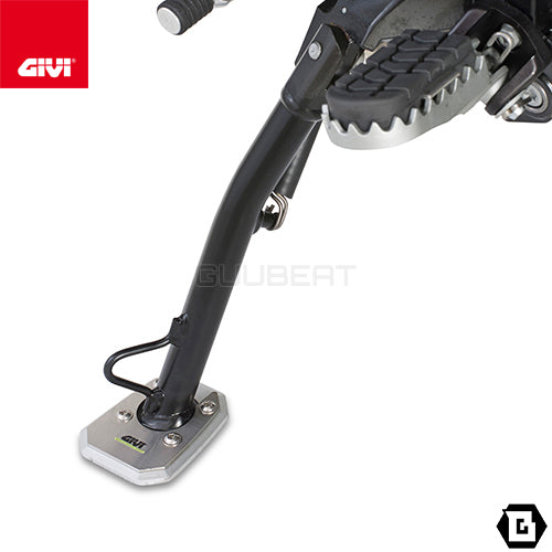GIVI ES7412 サイドスタンドプレート シルバー/DUCATI ムルティストラーダ 1260 ENDURO / DUCATI ムルティストラーダ 950 S専用