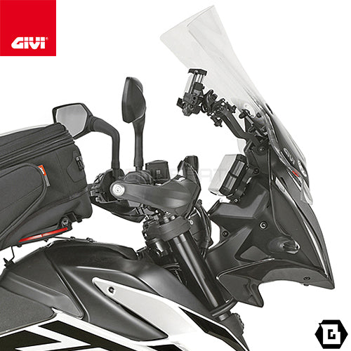 GIVI FB7710 スクリーンマウントバー ブラケット スマホホルダー・ナビ取付対応|KTM 890 アドベンチャー / 790 アドベンチャー 対応