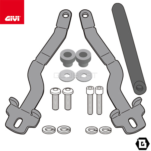 GIVI FB7710 スクリーンマウントバー ブラケット スマホホルダー・ナビ取付対応|KTM 890 アドベンチャー / 790 アドベンチャー 対応