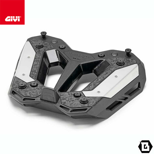 GIVI M10 ベースプレート 樹脂 アルミ製 防振システム機能付き モノキー ( MONOKEY ) トップケース用 ブラック / アルミニウ