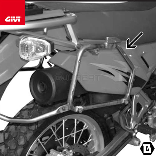 GIVI PL448 サイドケースホルダー MONOKEY ( モノキー ) 用/KAWASAKI KLR 650 エンデューロ専用