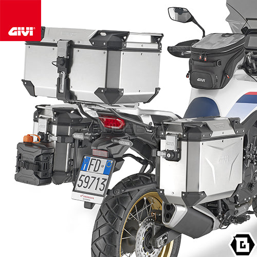GIVI PLO1201CAM サイドケースホルダー TREKKER OUTBACK MONOKEY CAM-SIDE用 PL ONE-FIT/HONDA XL750 トランザルプ専用