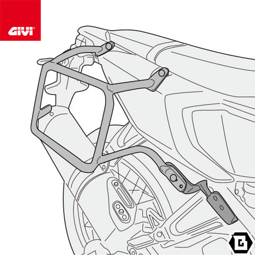 GIVI PLO2174MK サイドケースホルダー MONOKEY ( モノキー ) 用 PL ONE-FIT/YAMAHA テネレ 700専用