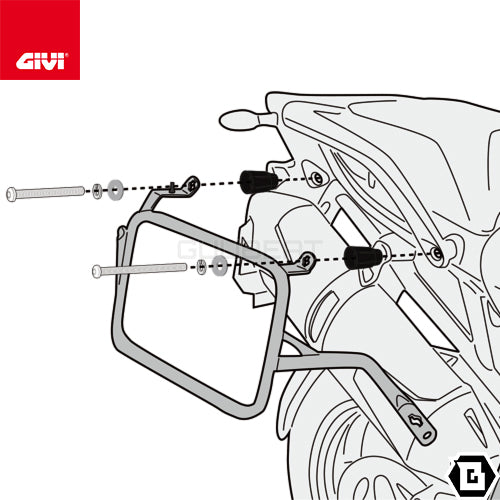 GIVI PLO6422MK サイドケースホルダー MONOKEY ( モノキー ) 用 PL ONE-FIT/TRIUMPH タイガー 1200 GT他専用