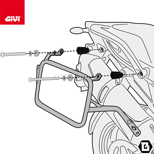 GIVI PLO6423MK サイドケースホルダー MONOKEY ( モノキー ) 用 PL ONE-FIT/TRIUMPH タイガー 1200 GT EXPLORER他専用