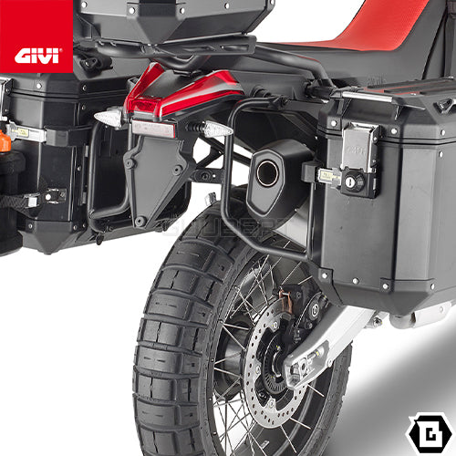 GIVI PLO6710CAM サイドケースホルダー TREKKER OUTBACK MONOKEY CAM-SIDE用 PL ONE-FIT/APRILIA トゥアレグ 660 ラリー他専用
