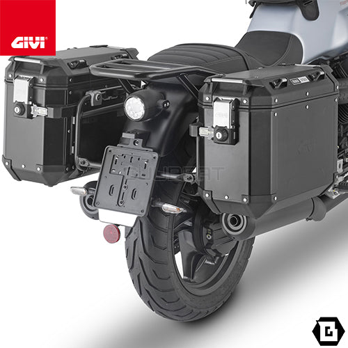 GIVI PLO8206CAM サイドケースホルダー TREKKER OUTBACK MONOKEY CAM-SIDE用 PL ONE-FIT/MOTO GUZZI V7 ストーン他専用