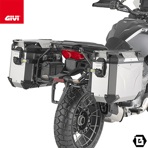 GIVI PLO8208CAM サイドケースホルダー TREKKER OUTBACK MONOKEY CAM-SIDE用 PL ONE-FIT/MOTO GUZZI ステルヴィオ 1000専用