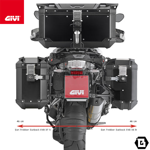 GIVI PLOS5108CAM サイドケースホルダー TREKKER OUTBACK EVO用 PL ONE-FIT CAM-SIDE/BMW R 1250 GS他専用