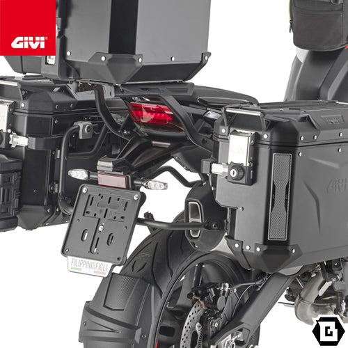 GIVI PLOS8717CAM サイドケースホルダー TREKKER OUTBACK EVO用 PL ONE-FIT CAM-SIDE/BENELLI TRK 702 / BENELLI TRK 702 X専用