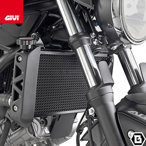 GIVI PR3111 ラジエーターガード コアガード ステンレス製 ブラック/SUZUKI SV 650専用